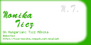 monika ticz business card